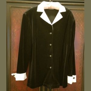 Womens Velvet Formal Blouse